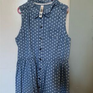 OshKosh B'gosh Blue and White Polka Dot Dress